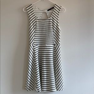 Black and White Striped Dress